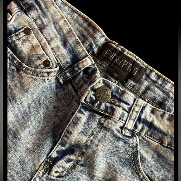 3 Yourh Skinny Boy Jeans 2 Blue distress Sz 10-12. Sz 10 Black Good Condition - Picture 4 of 12